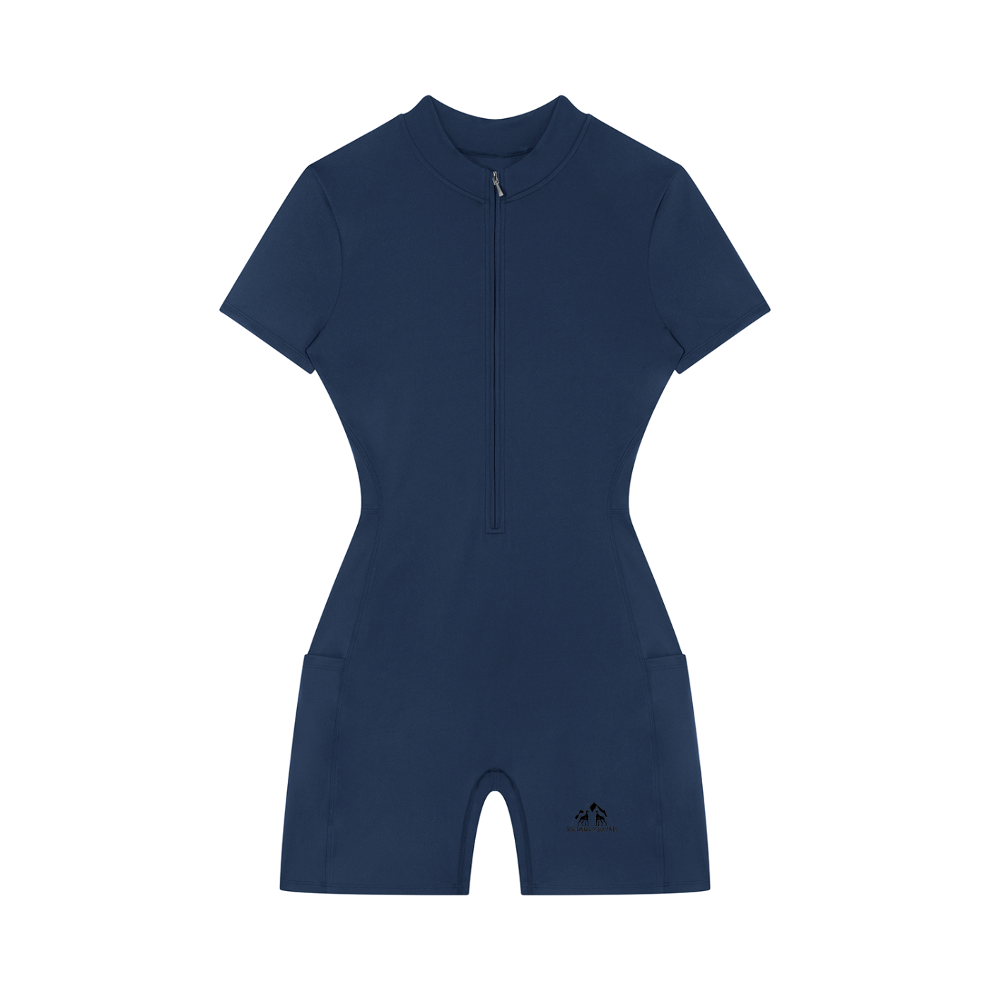BDM Women's Quarter-Zip Short Sleeve Romper