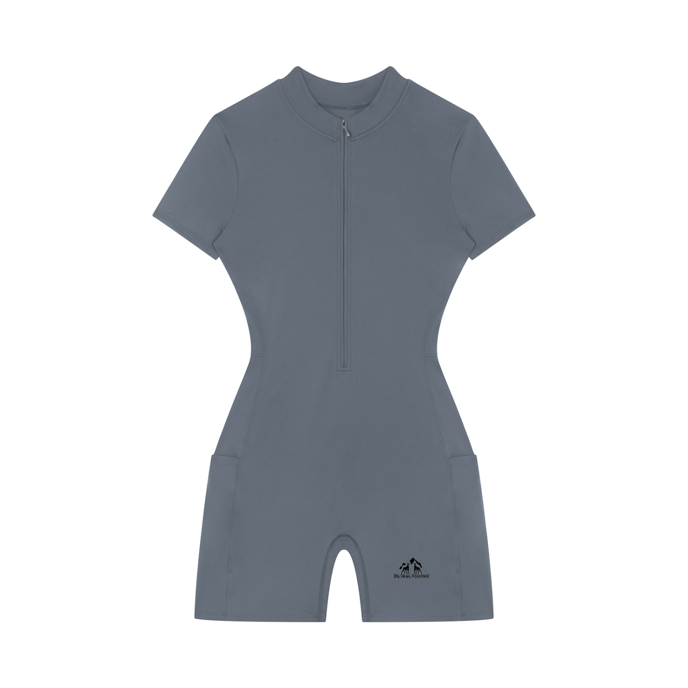 BDM Women's Quarter-Zip Short Sleeve Romper