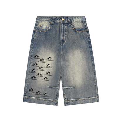 BDM Vintage Wash Baggy Denim Shorts