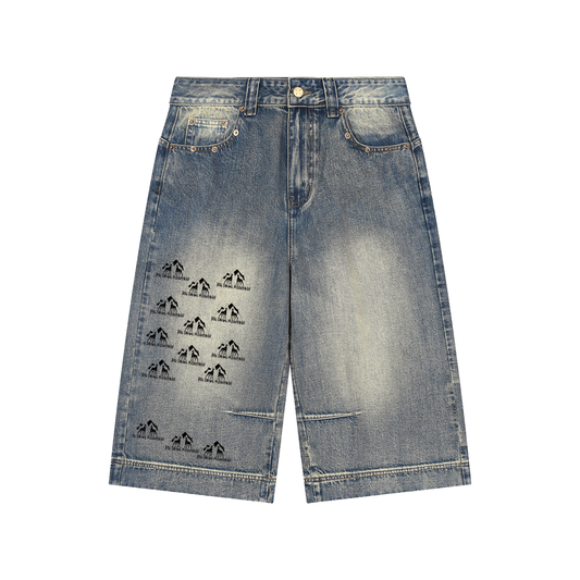 BDM Vintage Wash Baggy Denim Shorts