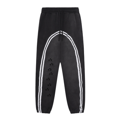 BDM Sun Fade Contrast Tape Fleece Jogged Sweatpants