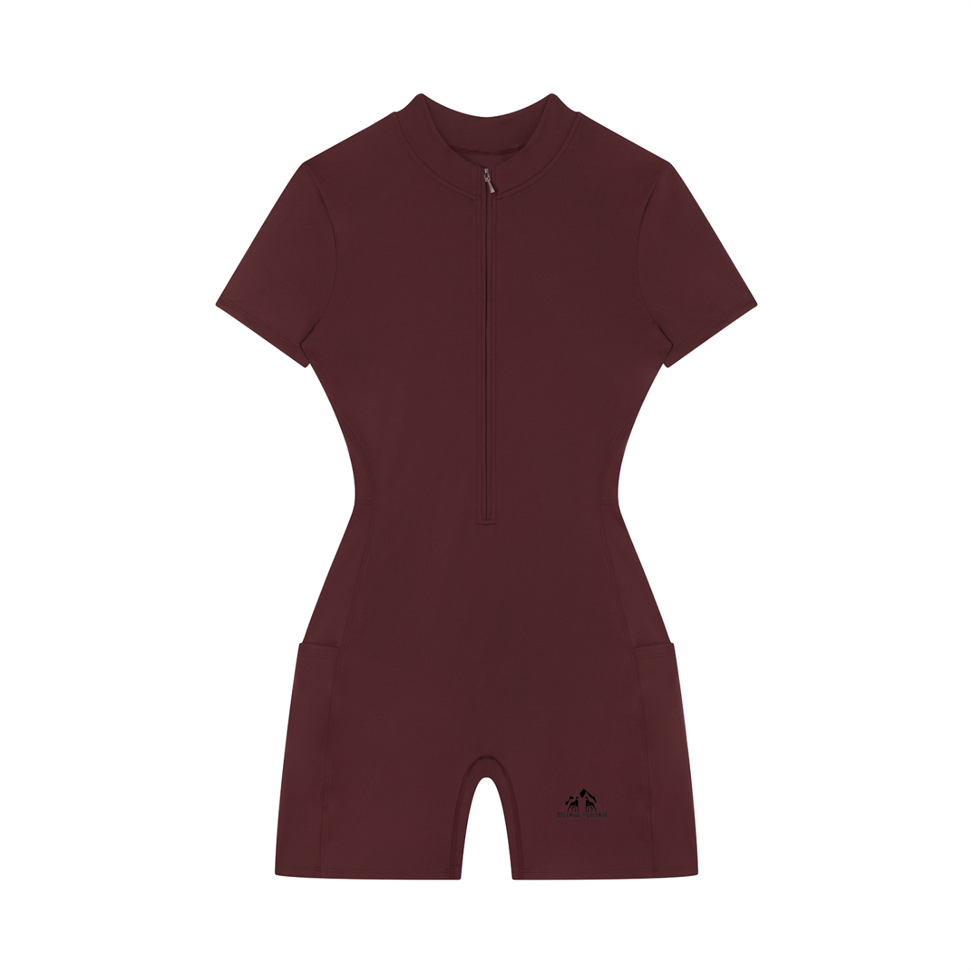 BDM Women's Quarter-Zip Short Sleeve Romper