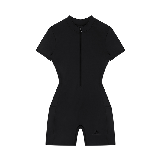 BDM Women's Quarter-Zip Short Sleeve Romper
