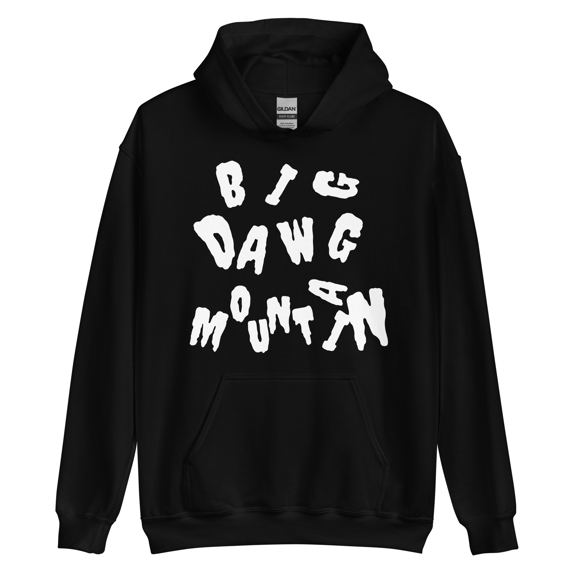 Scrambled Hoodie white letters