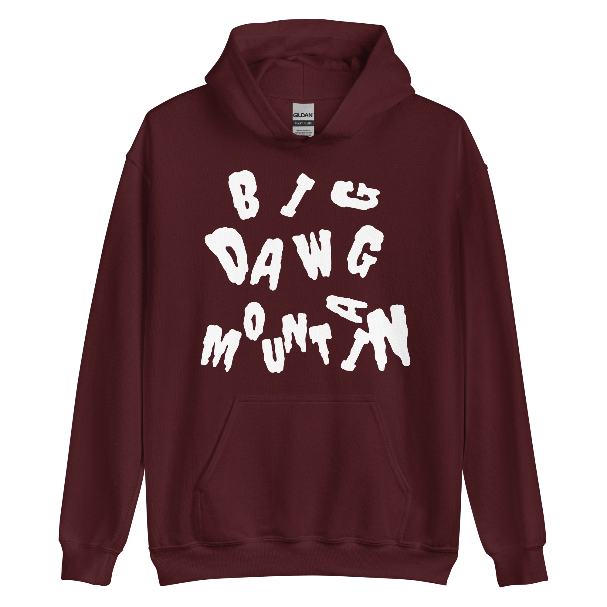 Scrambled Hoodie white letters