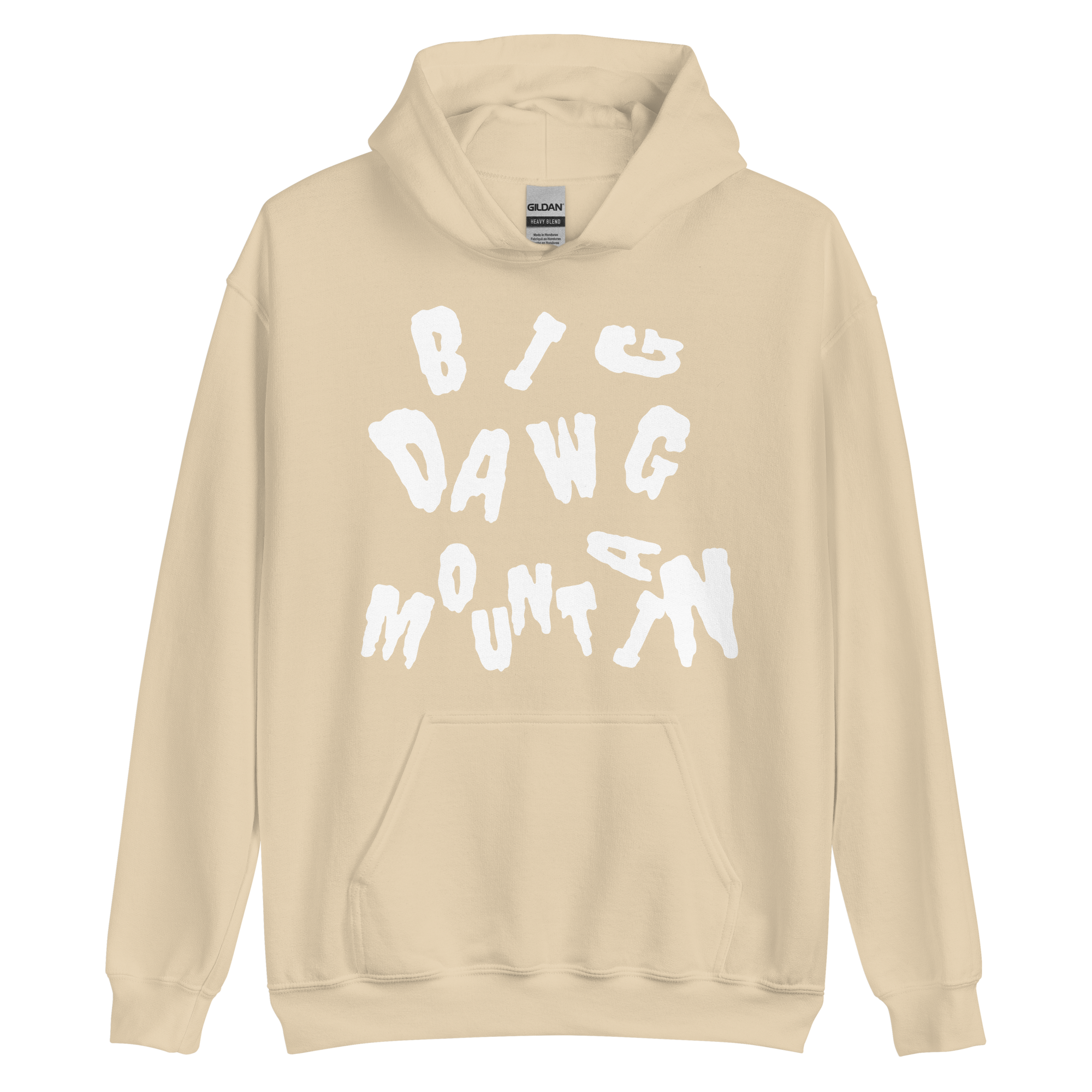 Scrambled Hoodie white letters
