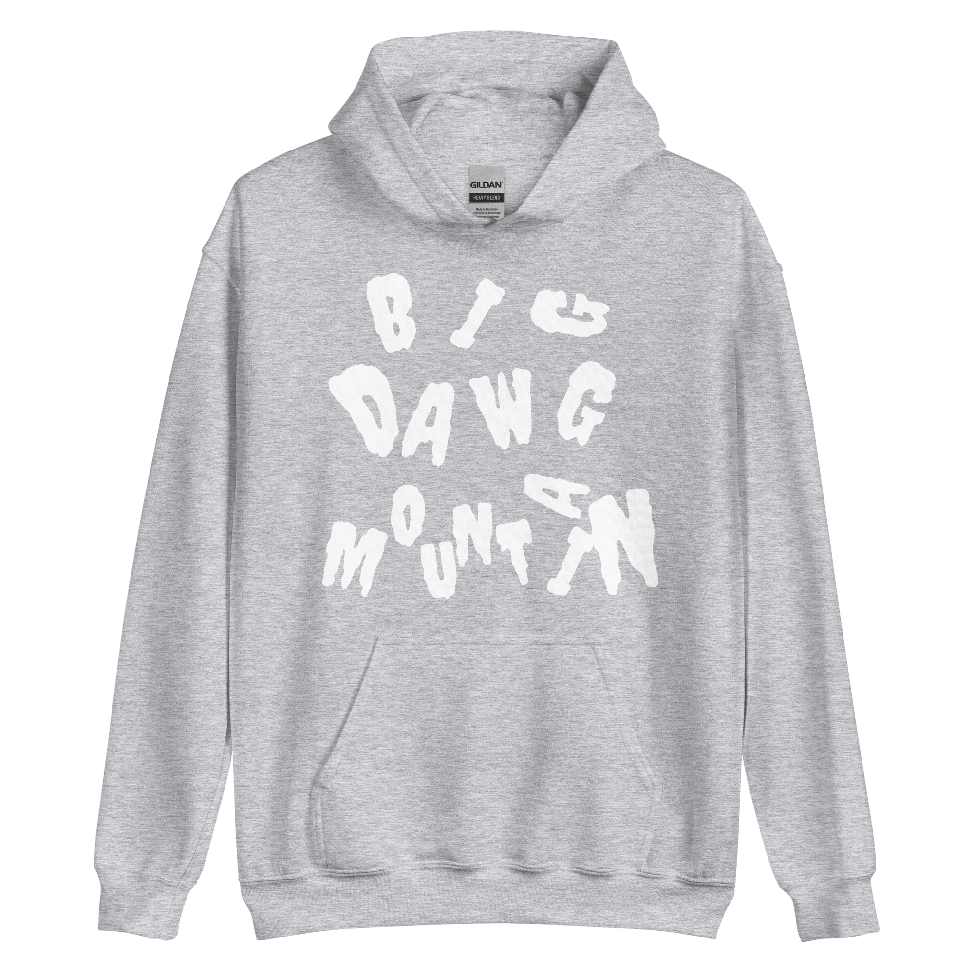 Scrambled Hoodie white letters